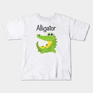 Little Green Alligator Kids T-Shirt